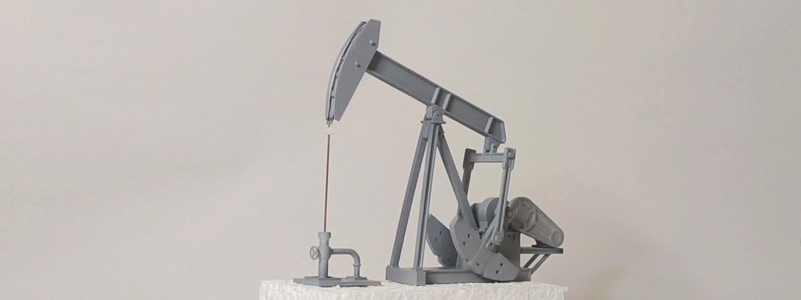 Motorized oil pumpjack